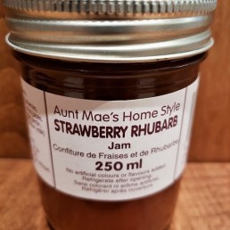 Homemade Strawberry Rhubarb Jam - 250 ml