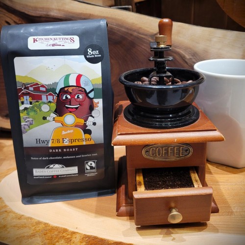 Locally Roasted Hyway 7/8 Espresso Baden Dark Roast 8 oz.