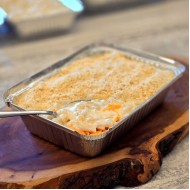 Homemade 3 Cheese Baked Macaroni 