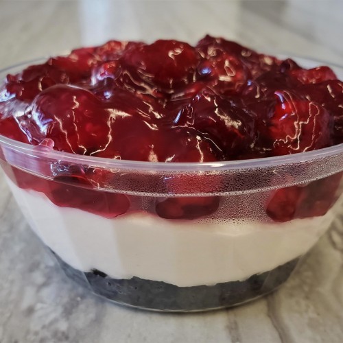 Individual Homemade Raspberry Oreo Cheesecake